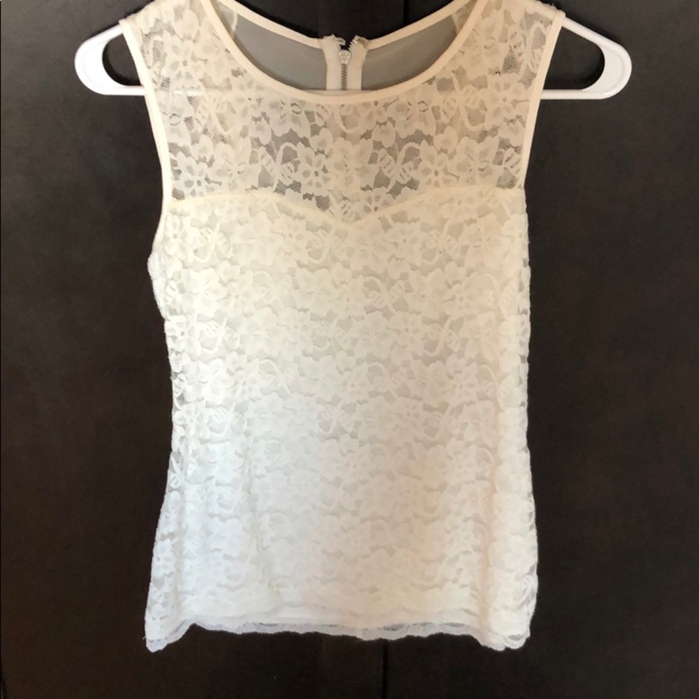 Express lace tank top
